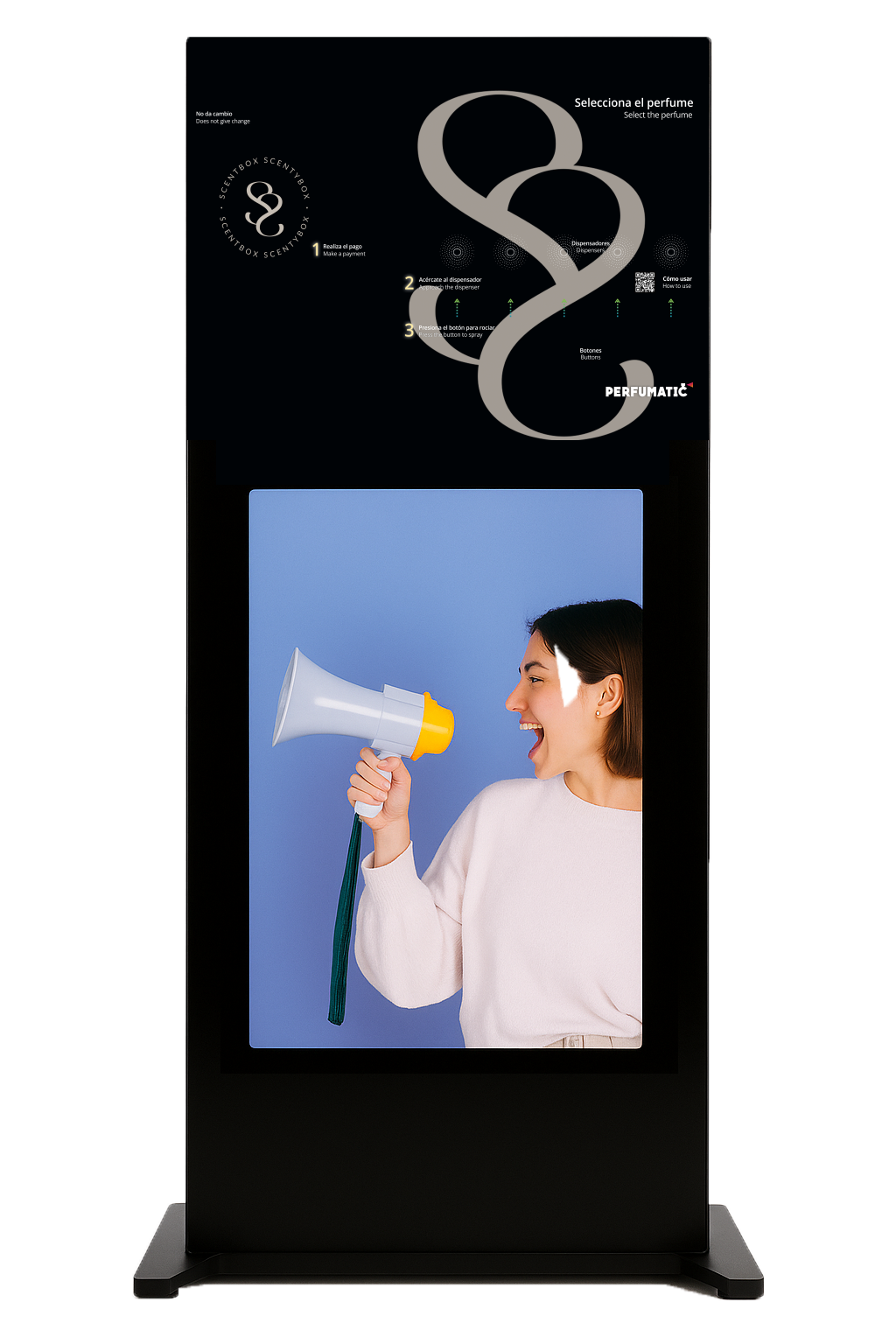 STAND SUPPORT with 43-inches Screen - Stand con pantalla LED