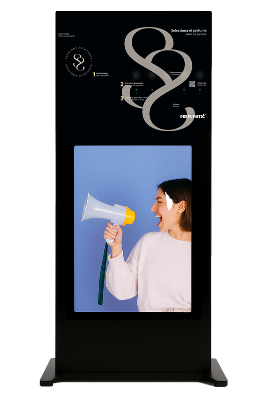 STAND SUPPORT with 43-inches Screen - Stand con pantalla LED